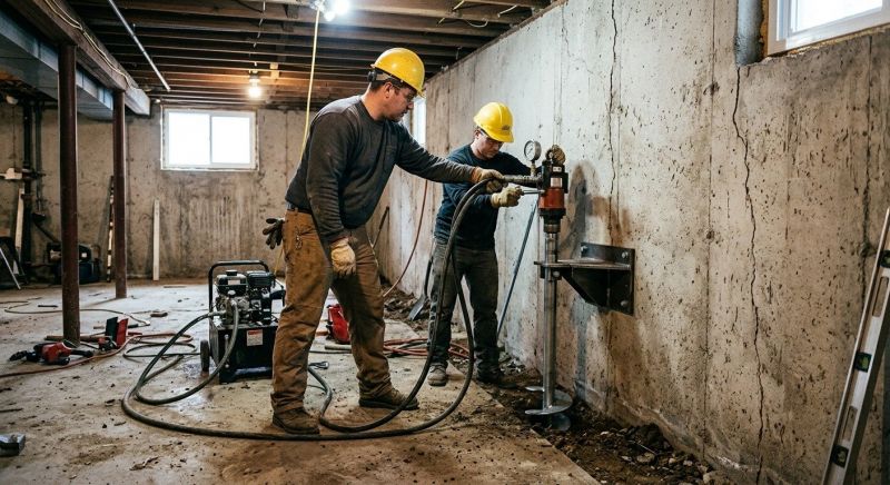 Basement Stabilization in Denver, NC