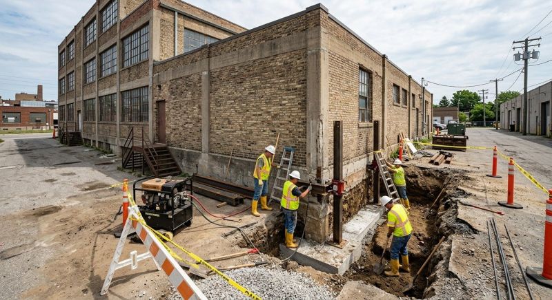 Building Foundation Repair in Cornelius, NC