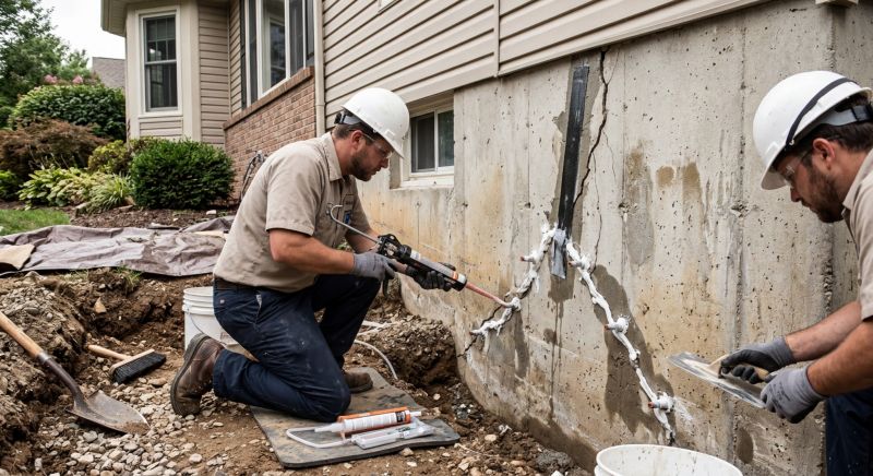 Cracked Foundation Repair in Conover, NC