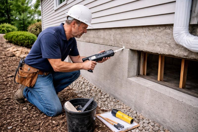 Foundation Crack Sealing in Denver, NC