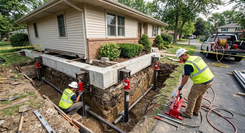 Foundation Jacking in Cornelius, NC