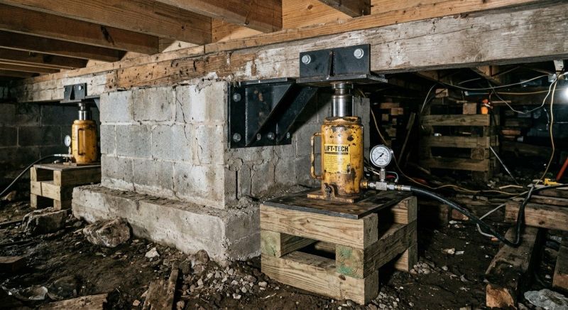 Foundation Jacking in Gastonia, NC