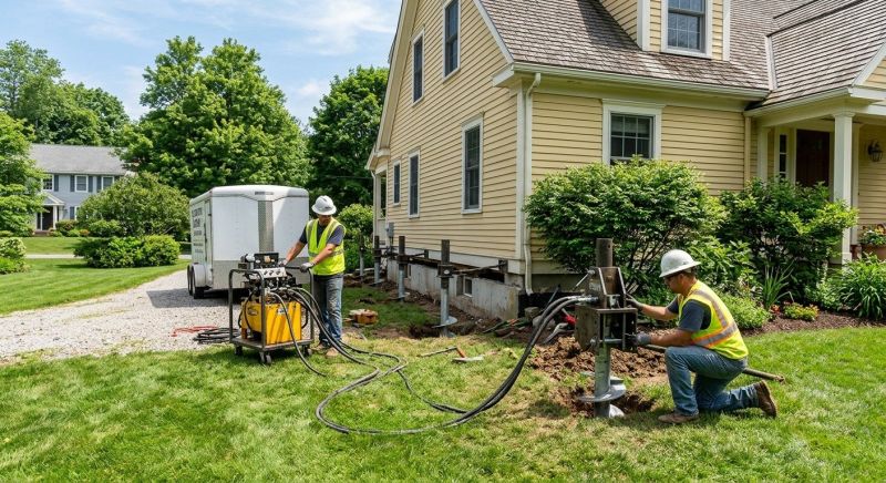 Foundation Lifting in Iron Station, NC
