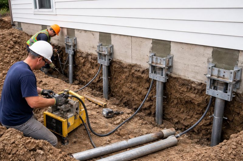 Helical Piers Installation in Denver, NC