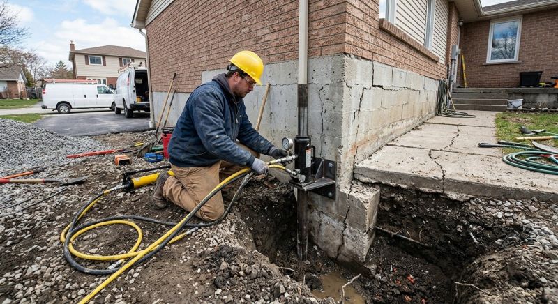 Sinking Foundation Repair in Hickory, NC